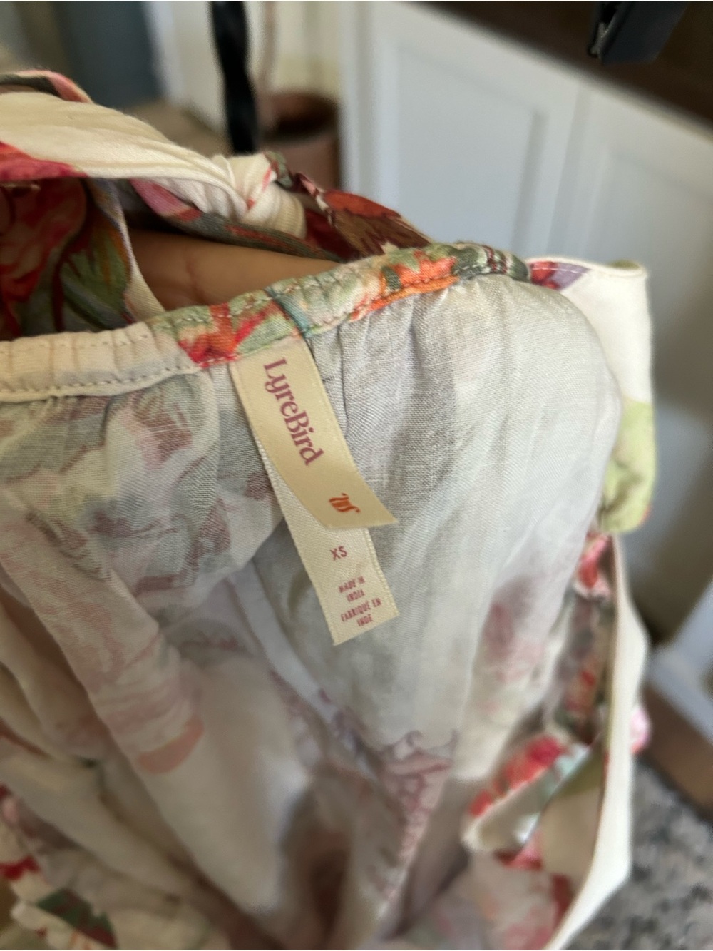 Anthropologie Floral Maxi Sundress with Tie Back - Picture 4 of 4
